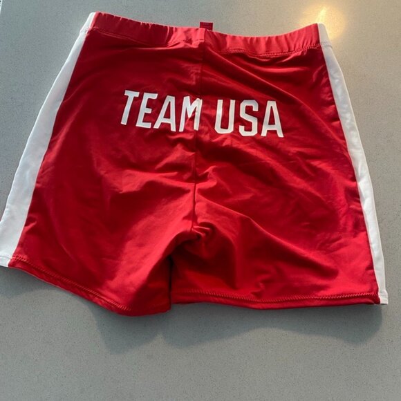 SKIMS FOR TEAM USA - SIGNATURE SWIM OLYMPIC MID WAIST SHORT - Picture 5 of 6